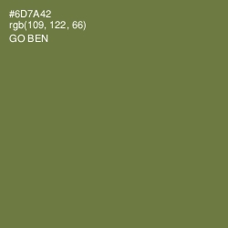#6D7A42 - Go Ben Color Image